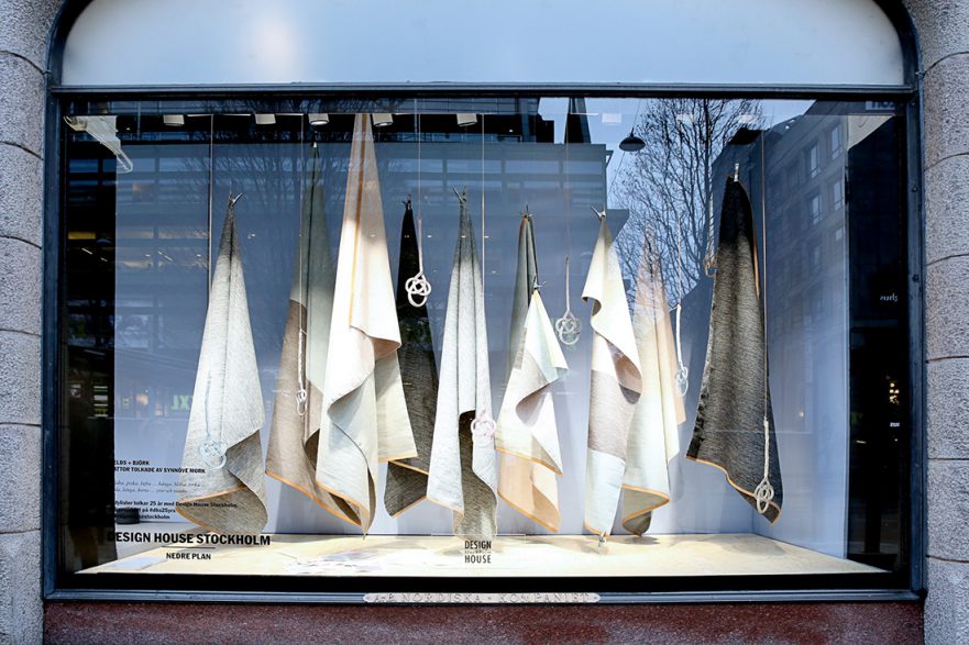 Design House Stockholm 25 th anniversary jubilee at NK Department Store in Stockholm. Window display
