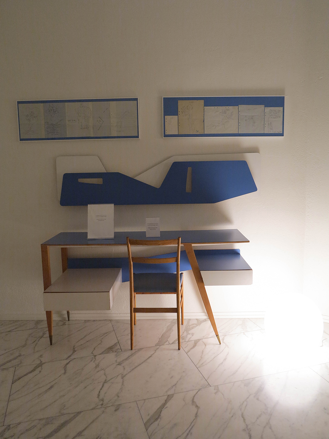 Desk by Giò Ponti at Italian Culture Institute in Stockholm. Verycamilla/Designbloggarna.se.